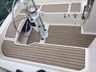 Moody 36 sailboat pvc synthetic teak deck
