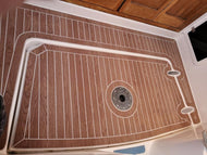 Bespoke Deck Carpets using Flotex or Pile Carpet material. Priced per linear metre, Min 4 lin metres.