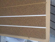 Rubber Synthetic Teak Decking Panels with white caulking includes adhesive