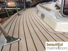 Load image into Gallery viewer, Jeanneau 42.2 Sailboat pvc synthetic teak decking
