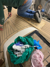 Load image into Gallery viewer, Oyster 406 sailboat pvc synthetic teak deck
