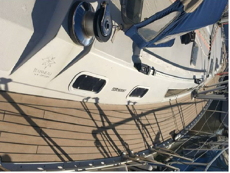 Jeanneau Sailboat Decking.Jeanneau 45.2 PVC Synthetic Teak Decking for Decks, Cockpit Seats and Floors