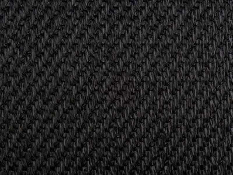 Black. Woven vinyl carpet. 2 metre roll width - priced per linear metre off the roll.