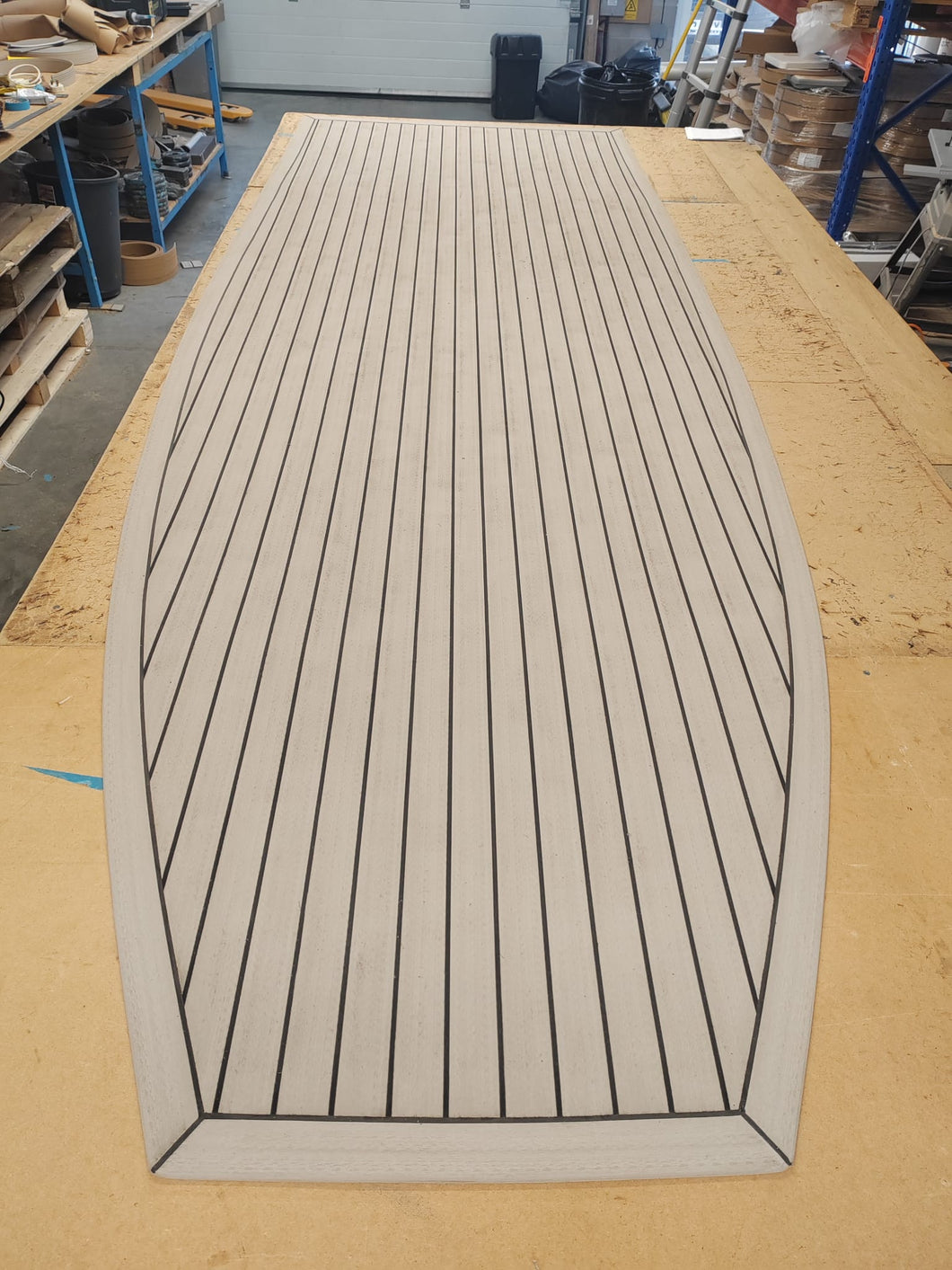 Ribeye 650. Ribeye Ribs Flooring in Synthetic Teak
