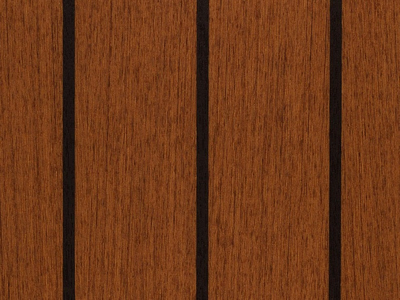 375 Teak and ebony IMO soleboard cut length surface vinyl per linear m off the roll