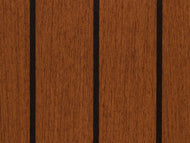 375 Teak and ebony IMO soleboard cut length surface vinyl per linear m off the roll