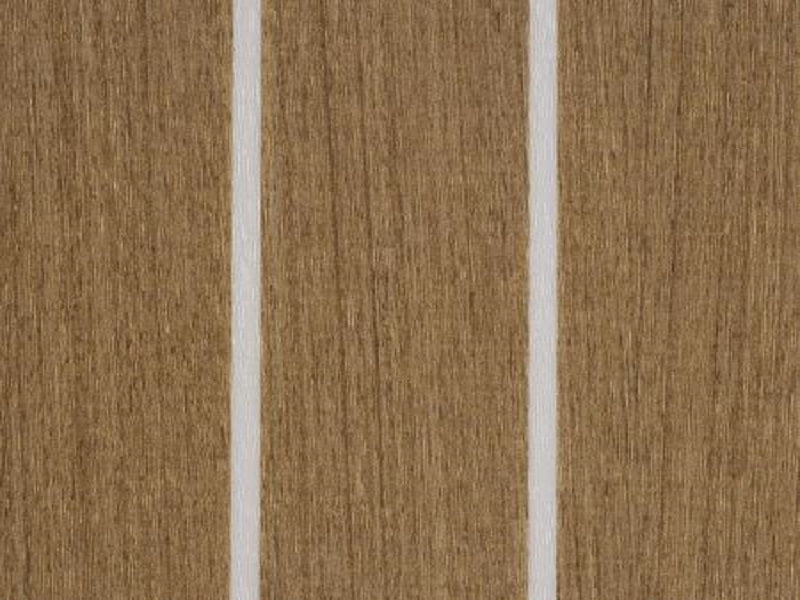 378 Teak and ivory IMO soleboard cut length surface vinyl per linear m off the roll