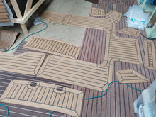 Load image into Gallery viewer, Moody 422 pvc synthetic teak decking
