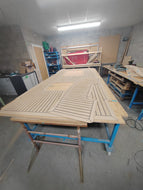 Shearwater R70. Shearwater rib PVC synthetic teak decking panels.