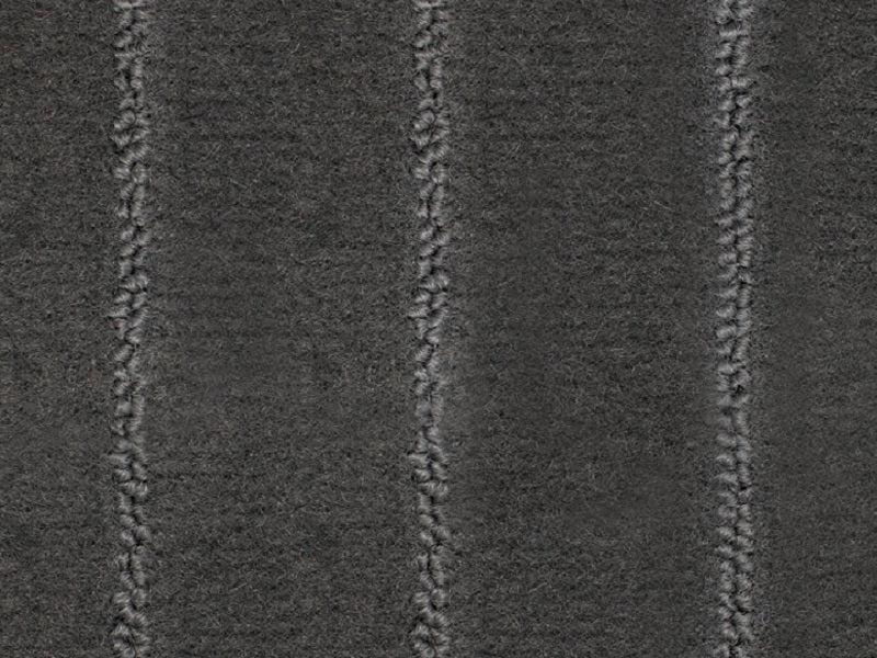 Marine tuft plain colour boat carpet: Charcoal and Grey.  1.95 metre width. Priced per linear metre off the roll.