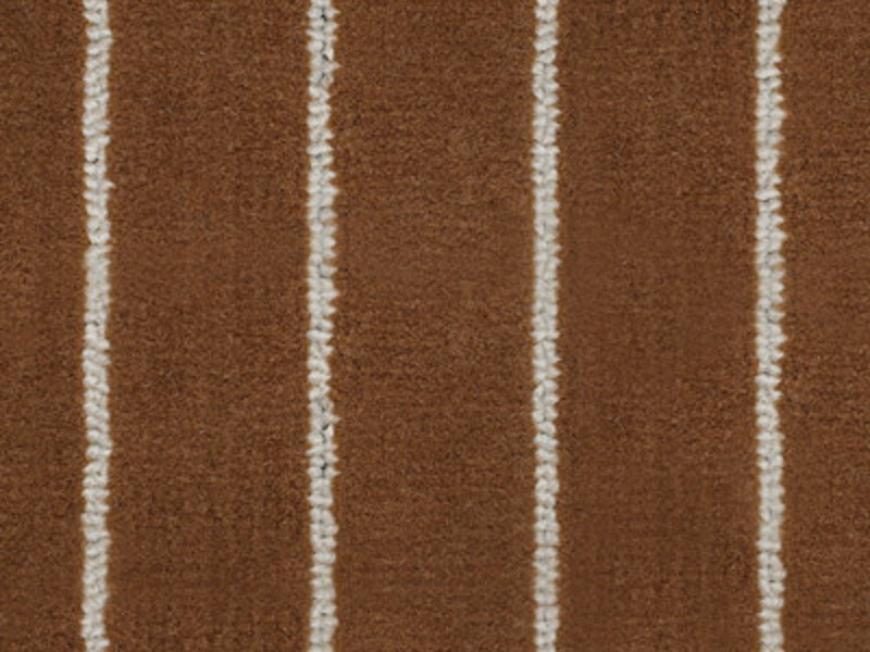 Teak and Cream tuft teak carpet. 1.95m width. Price per linear metre off a 30m roll.